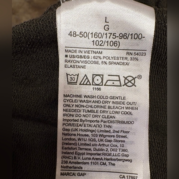 Gap Long Sleeve Fleece Jumpsuit In Deep Women’s Size Large - Picture 10 of 11